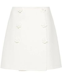 Ermanno Scervino - Minigonna Con Applicazione A Fiori - Lyst