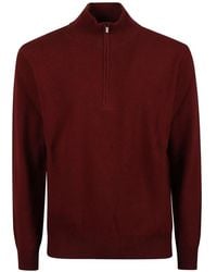 Altea - Half-Zip Knitted Sweater - Lyst