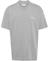 flâneur - Logo-Print Cotton T-Shirt - Lyst