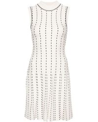 Jonathan Simkhai - Geplooide Mini-jurk Met Contrasterend Stiksel - Lyst