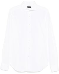 Dell'Oglio - Overhemd Met Uitgesneden Kraag - Lyst