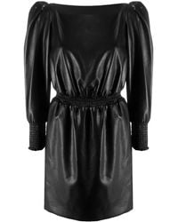Philosophy Di Lorenzo Serafini - Faux Leather Mini Dress - Lyst