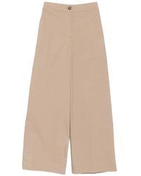 Emporio Armani - Cotton Trousers - Lyst
