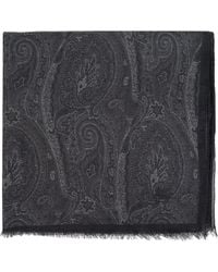 Etro - Ausgefranster Schal Mit Paisley-Print - Lyst