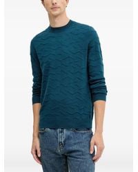 ARMANI EXCHANGE - Long-Sleeve Crew Neck Sweater - Lyst