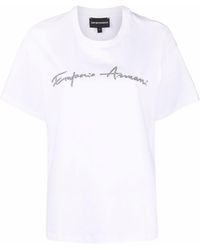 Emporio Armani - T-shirt Met Logoprint - Lyst