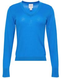Calvin Klein - V-Neck Long-Sleeve Top - Lyst