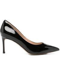 Linda Baumann - Patent-Finish Pointed-Toe Pumps - Lyst