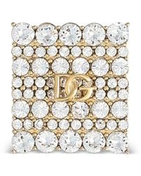 Dolce & Gabbana - Rhinestone-Embellished Brooch - Lyst