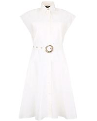 Liu Jo - Belted Mini Shirt Dress - Lyst