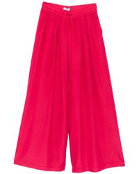 Psophia - Drawstring-Waist Wide-Leg Trousers - Lyst