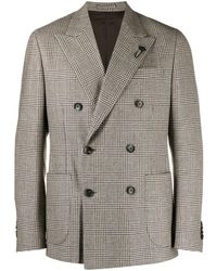 Lardini - Prince-of-wales-pattern Wool Blazer - Lyst