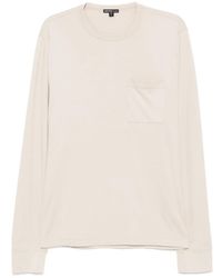 James Perse - Langarmshirt Mit Tasche - Lyst