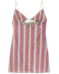 Oséree - Striped Cut-Out Dress - Lyst
