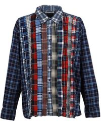 Needles - Camisa de algodón a cuadros - Lyst