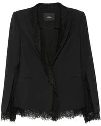 Twinset - Lace-Trimmed Cape-Sleeve Blazer - Lyst