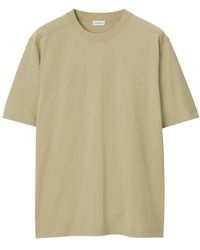 Burberry - Round-neck Cotton T-shirt - Lyst