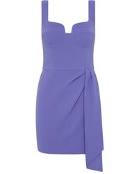Rebecca Vallance - Drapiertes Violetta Minikleid Mit Herzausschnitt - Lyst