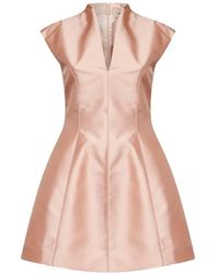 Blanca Vita - Flared-Skirt V-Neck Dress - Lyst