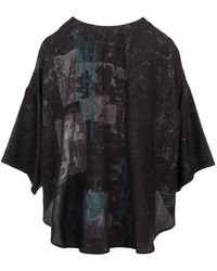 Y's Yohji Yamamoto - Graphic-Print Crew-Neck T-Shirt - Lyst