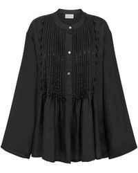 P.A.R.O.S.H. - Bead-Embellished Pleated Blouse - Lyst