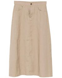JNBY - Ramie Midi Skirt - Lyst