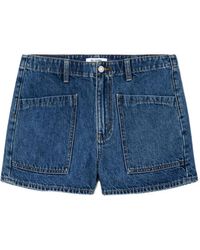 RE/DONE - The Bender Pocket-Detail Denim Shorts - Lyst