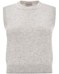 Paul & Shark - Ribbed-Knit Vest - Lyst