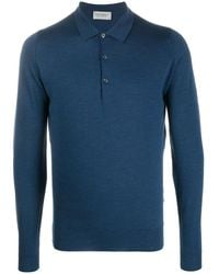 John Smedley - Poloshirt Met Lange Mouwen - Lyst