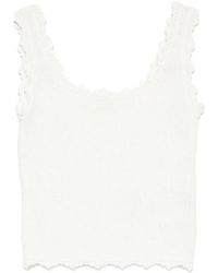 Low Classic - Lace Sleeveless Top - Lyst