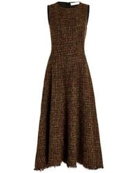 Proenza Schouler - Beatrix Frayed Tweed Midi Dress - Lyst