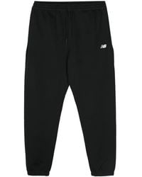 New Balance - Embroidered-Logo Jersey Track Pants - Lyst