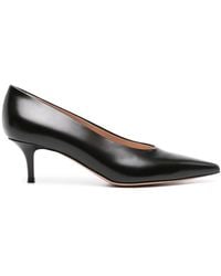 Gianvito Rossi - 55Mm Robbie Leather Pumps - Lyst
