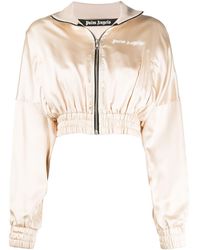 Palm Angels Cropped-Bomberjacke - Mehrfarbig