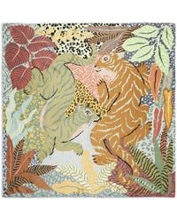 Bimba Y Lola - Wild Tiger-Print Scarf - Lyst
