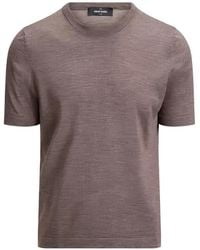 Gran Sasso - Short-Sleeve Wool T-Shirt - Lyst