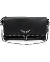 Zadig & Voltaire - Rocky Ii Studs Leather Shoulder Bag - Lyst