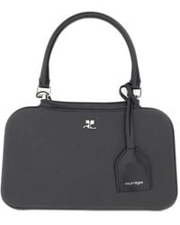 Courreges - Leather-Effect Small Shadow Bag - Lyst