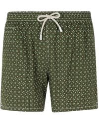 MC2 Saint Barth - Lighting Micro Geometric-Print Swim Shorts - Lyst