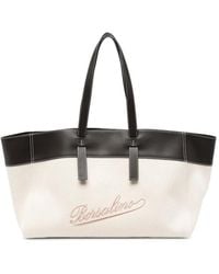 Borsalino - Large Logo-Embroidered Tote Bag - Lyst