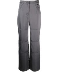 Blanca Vita - Pantalon En Satin À Coupe Droite - Lyst