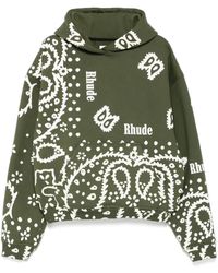 Rhude - Bandana-Print Hoodie - Lyst