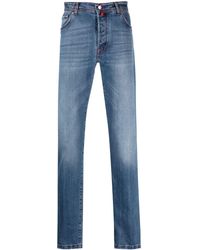 Kiton - Straight-leg Washed-denim Jeans - Lyst