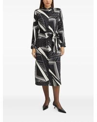 Ralph Lauren - Vestido midi con estampado geométrico - Lyst