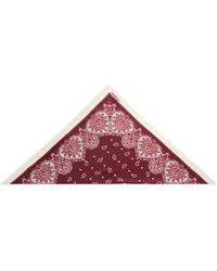 Pinko - Triangular Scarf With Floral Paisley Print - Lyst