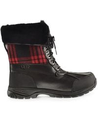 UGG - Butte Plaid Boots - Lyst