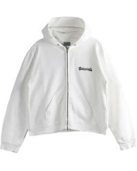 Balenciaga - Graphic-Print Zip-Up Hoodie - Lyst