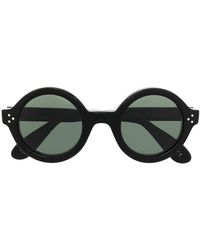 Lesca - Phil Round Frame Sunglasses - Lyst
