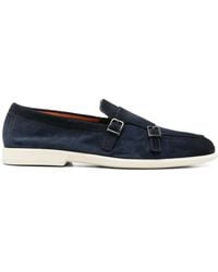 Santoni - Zapatos monk con hebilla - Lyst