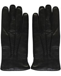 Moorer - Topstitched Leather Gloves - Lyst